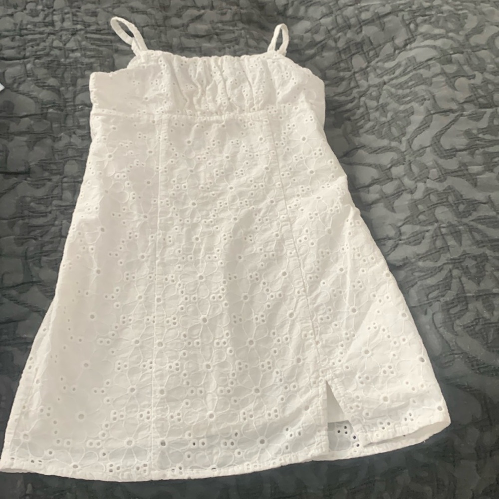 Art Class M8 white eyelet  adjustable strap girls dress